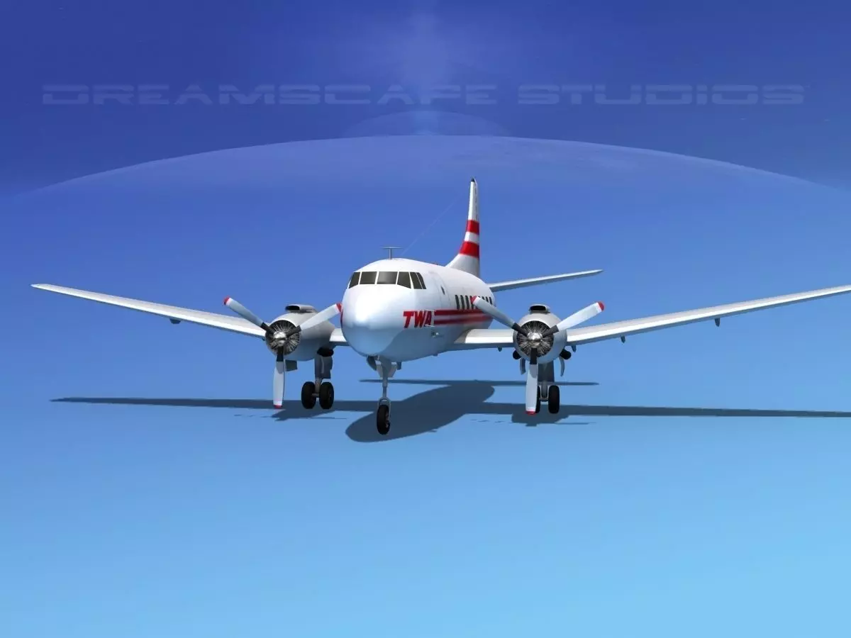 Martin 404 TWA 2 3D model_0