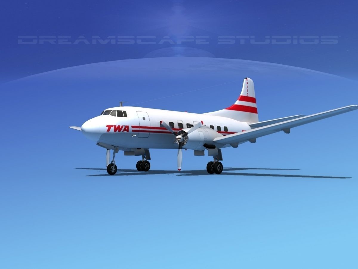 Martin 404 TWA 2 3D model_4