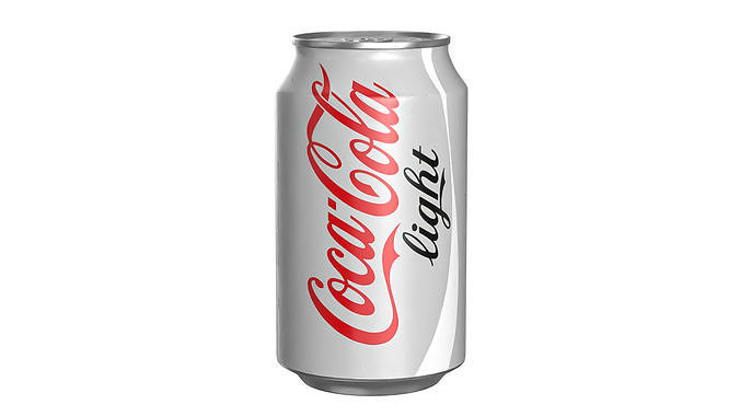 Coca Cola Light Drink Can 330ml 10 Low-poly 3D model