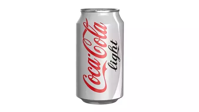 Coca Cola Light Drink Can 355ml 11 Low-poly 3D model