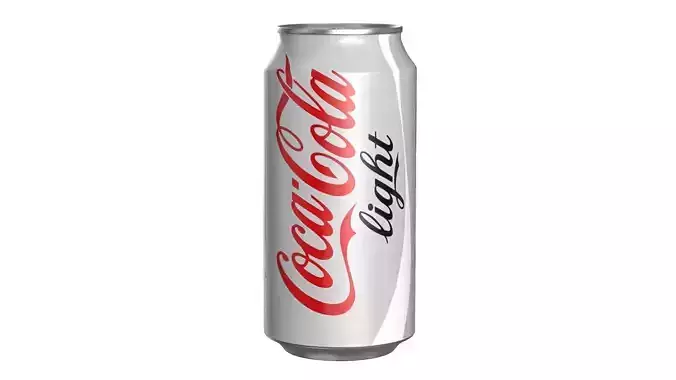 Coca Cola Light Drink Can 375ml 12 Low-poly 3D model