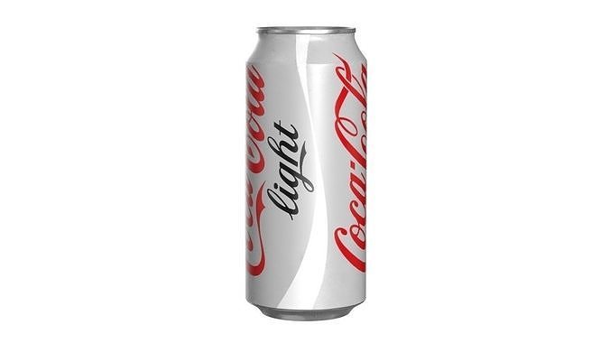 Coca Cola Light Drink Can 473ml 13 Low-poly 3D model 7