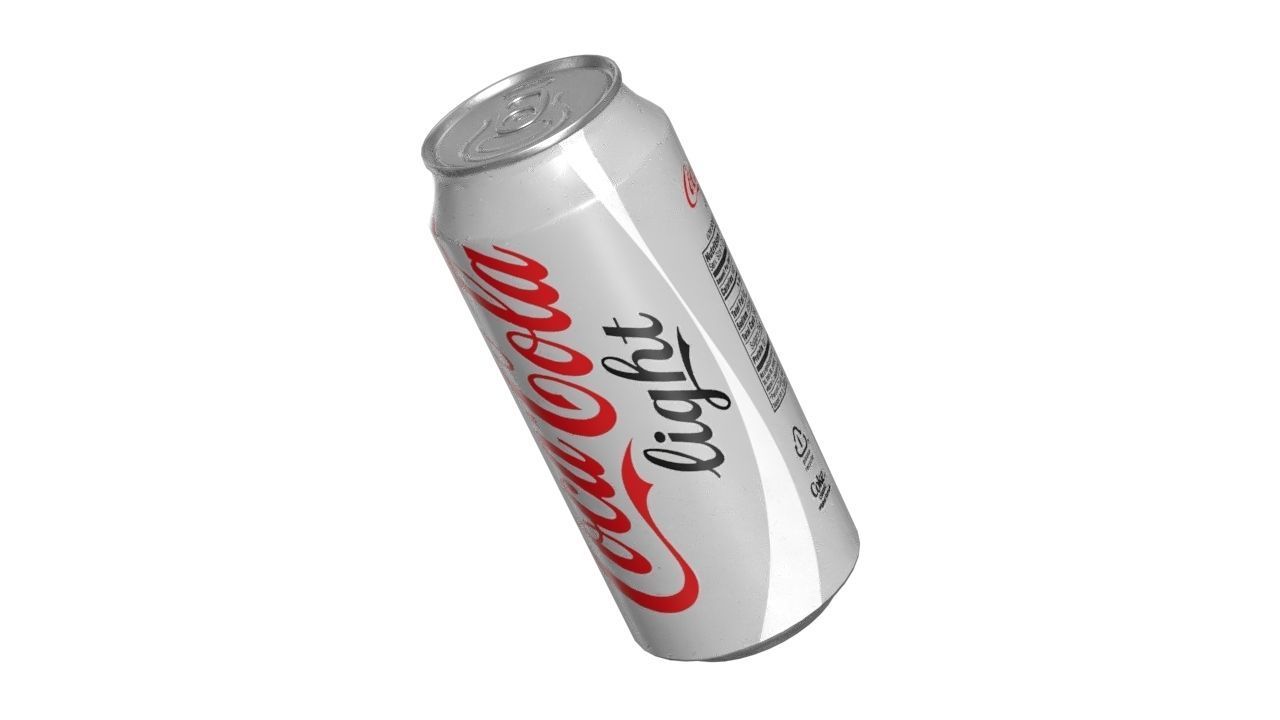 Coca Cola Light Drink Can 473ml 13 Low-poly 3D model_14