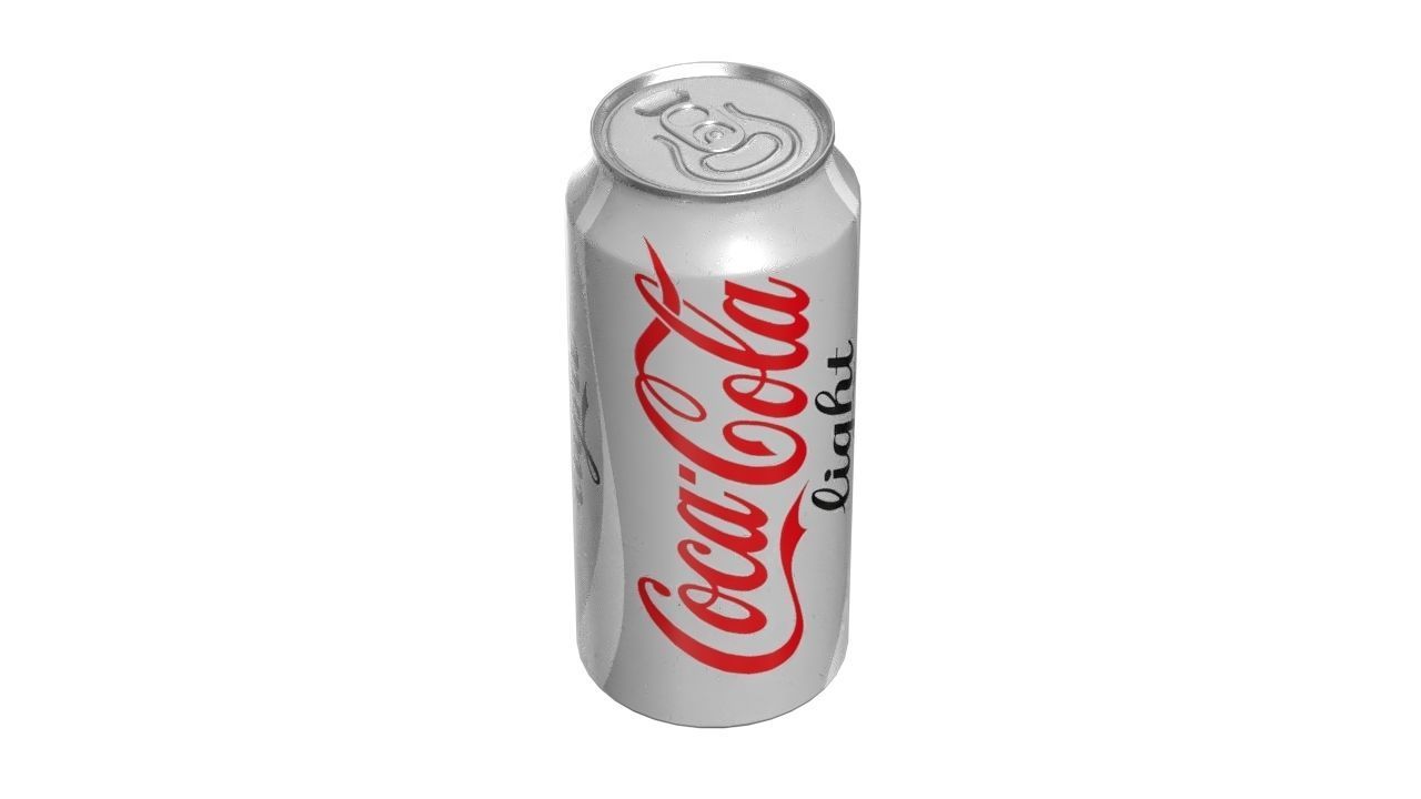 Coca Cola Light Drink Can 473ml 13 Low-poly 3D model_7