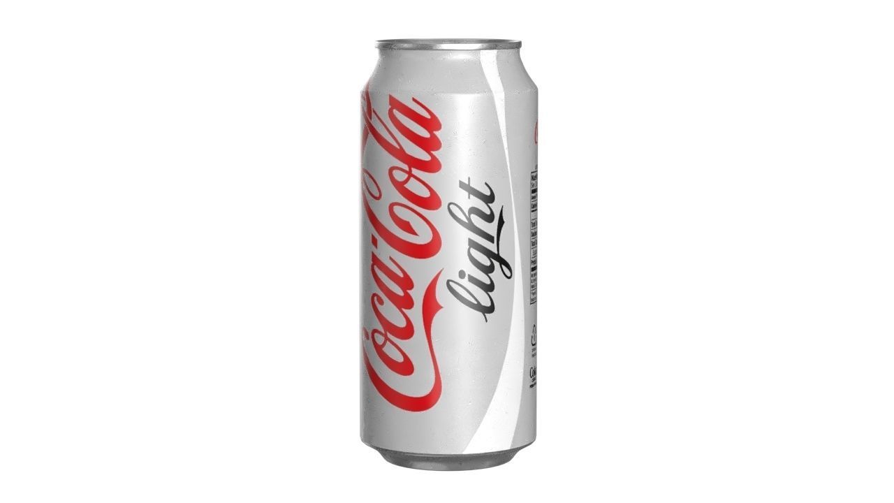 Coca Cola Light Drink Can 473ml 13 Low-poly 3D model_4