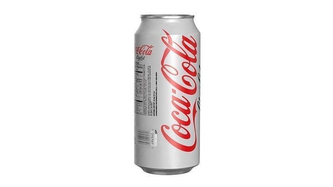 Coca Cola Light Drink Can 473ml 13 Low-poly 3D model 2