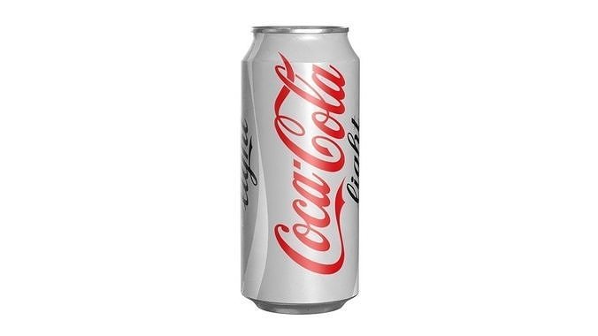 Coca Cola Light Drink Can 473ml 13 Low-poly 3D model 6