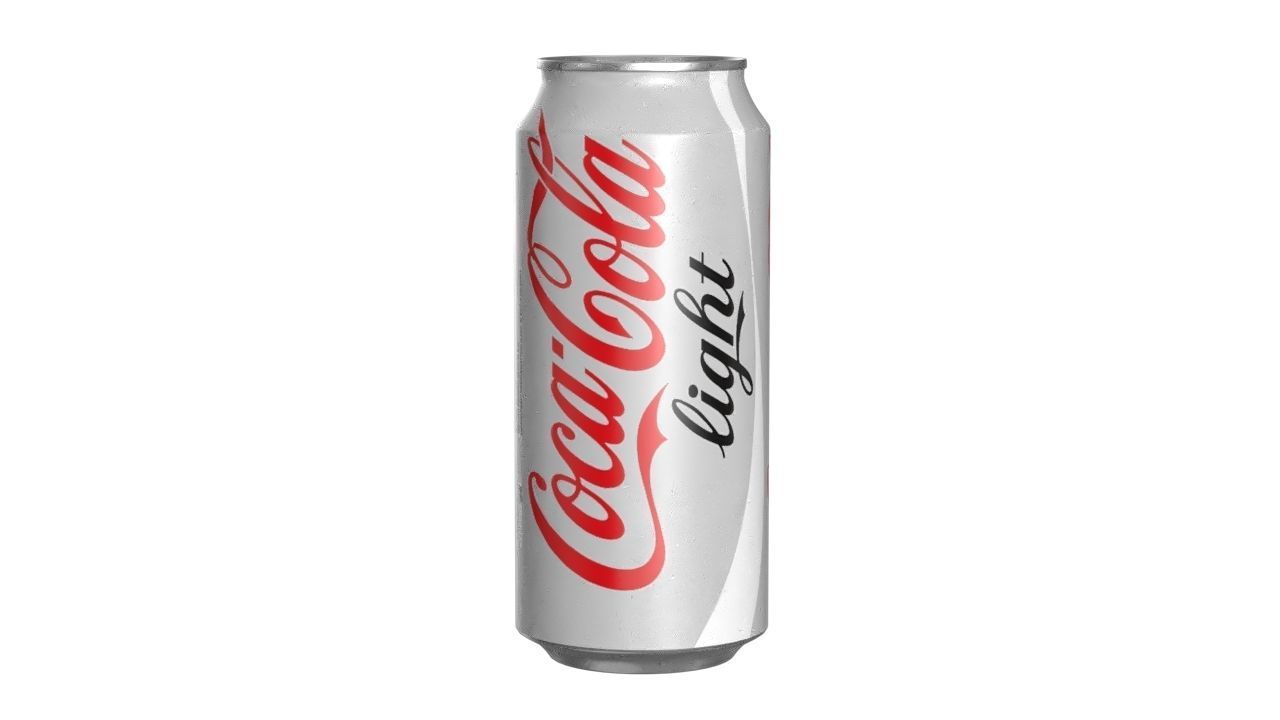 Coca Cola Light Drink Can 473ml 13 Low-poly 3D model_9