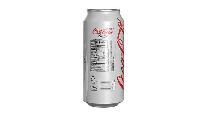 Coca Cola Light Drink Can 473ml 13 Low-poly 3D model 3