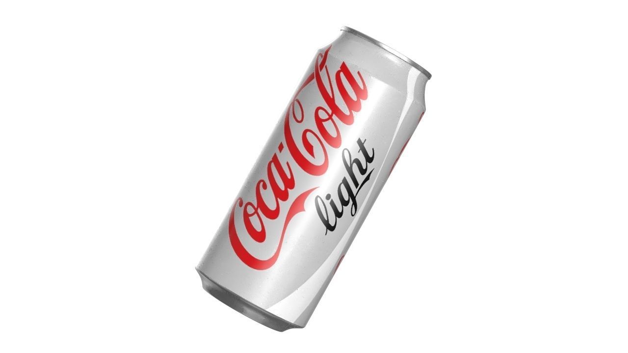 Coca Cola Light Drink Can 473ml 13 Low-poly 3D model_10