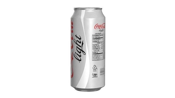 Coca Cola Light Drink Can 473ml 13 Low-poly 3D model 4