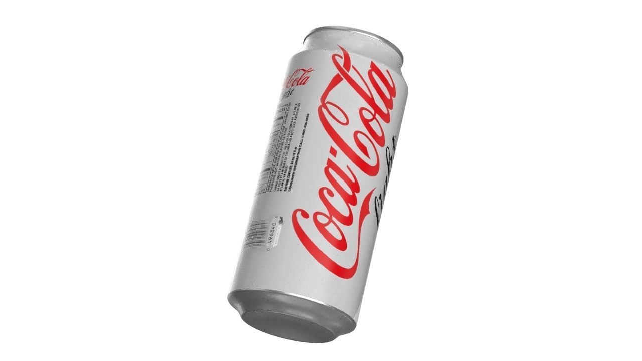 Coca Cola Light Drink Can 473ml 13 Low-poly 3D model_11