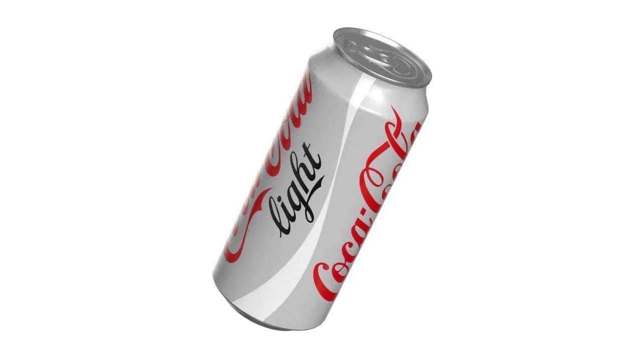 Coca Cola Light Drink Can 473ml 13 Low-poly 3D model_8