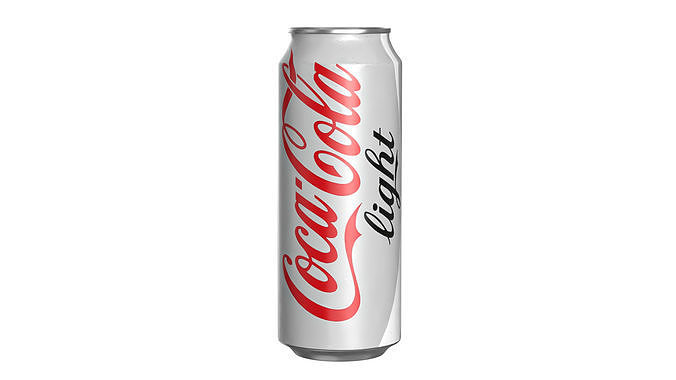Coca Cola Light Drink Can 500ml 14 Low-poly 3D model