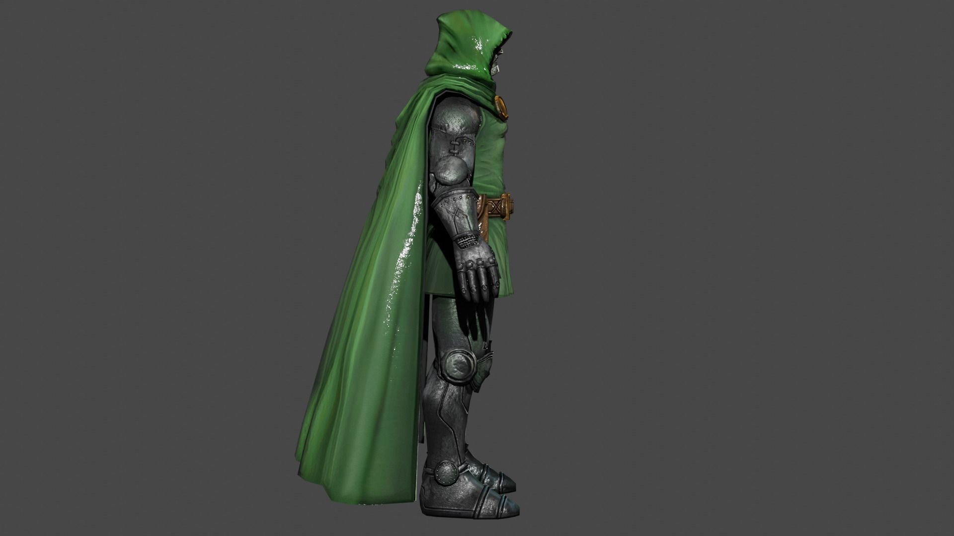 Doctor Doom Low-poly 3D model_2