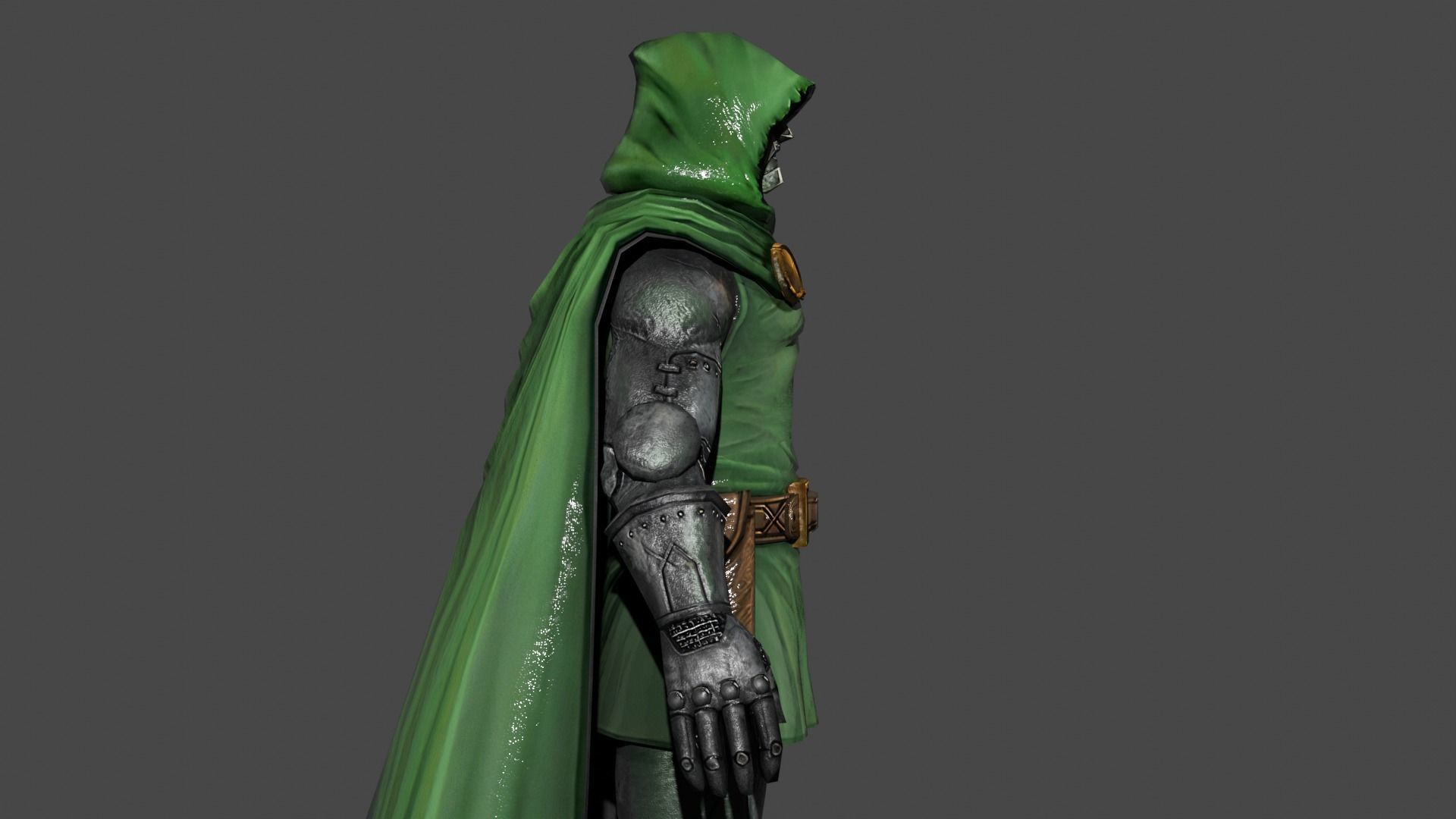 Doctor Doom Low-poly 3D model_3