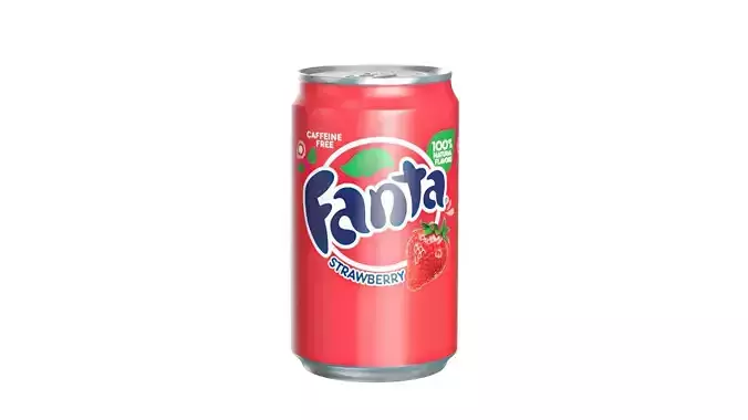 Fanta Strawberry Drink Can Sleek 200ml 03