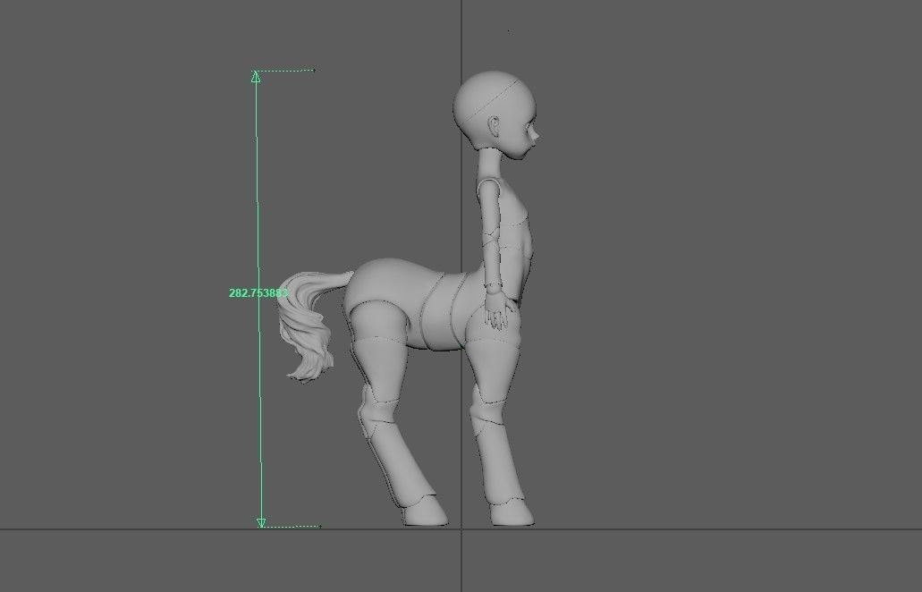 bjd movable joint doll Gracie centaur bjd ball joint doll 3D print model_17