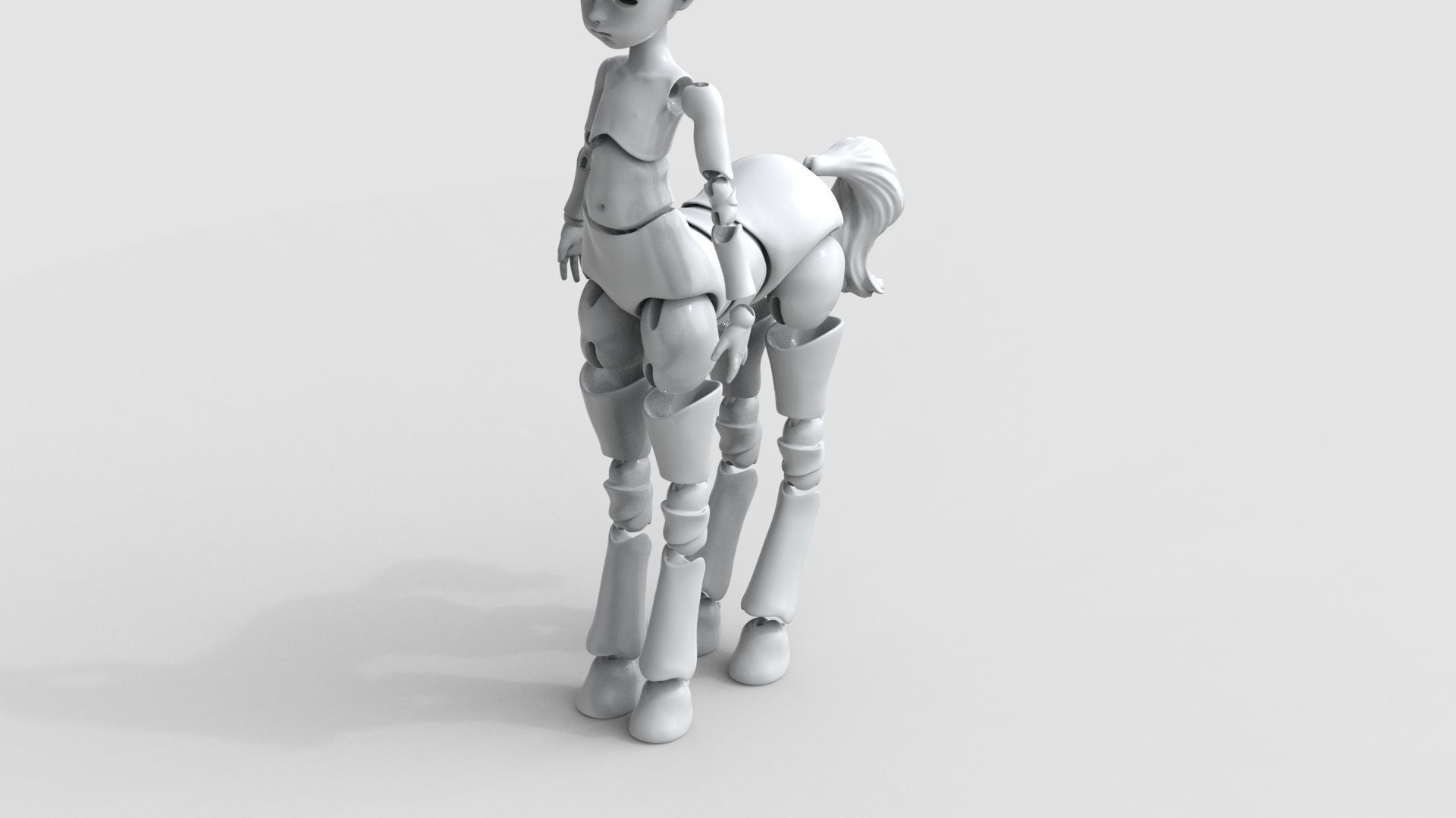 bjd movable joint doll Gracie centaur bjd ball joint doll 3D print model_16