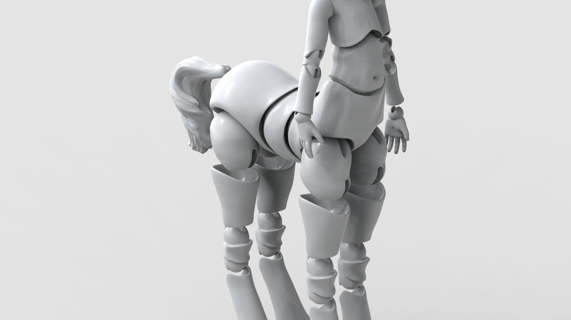 bjd movable joint doll Gracie centaur bjd ball joint doll 3D print model_14