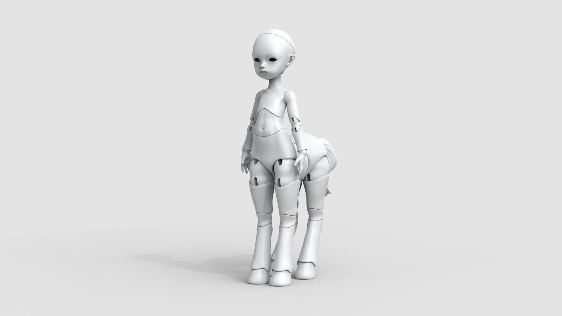 bjd movable joint doll Gracie centaur bjd ball joint doll 3D print model_7