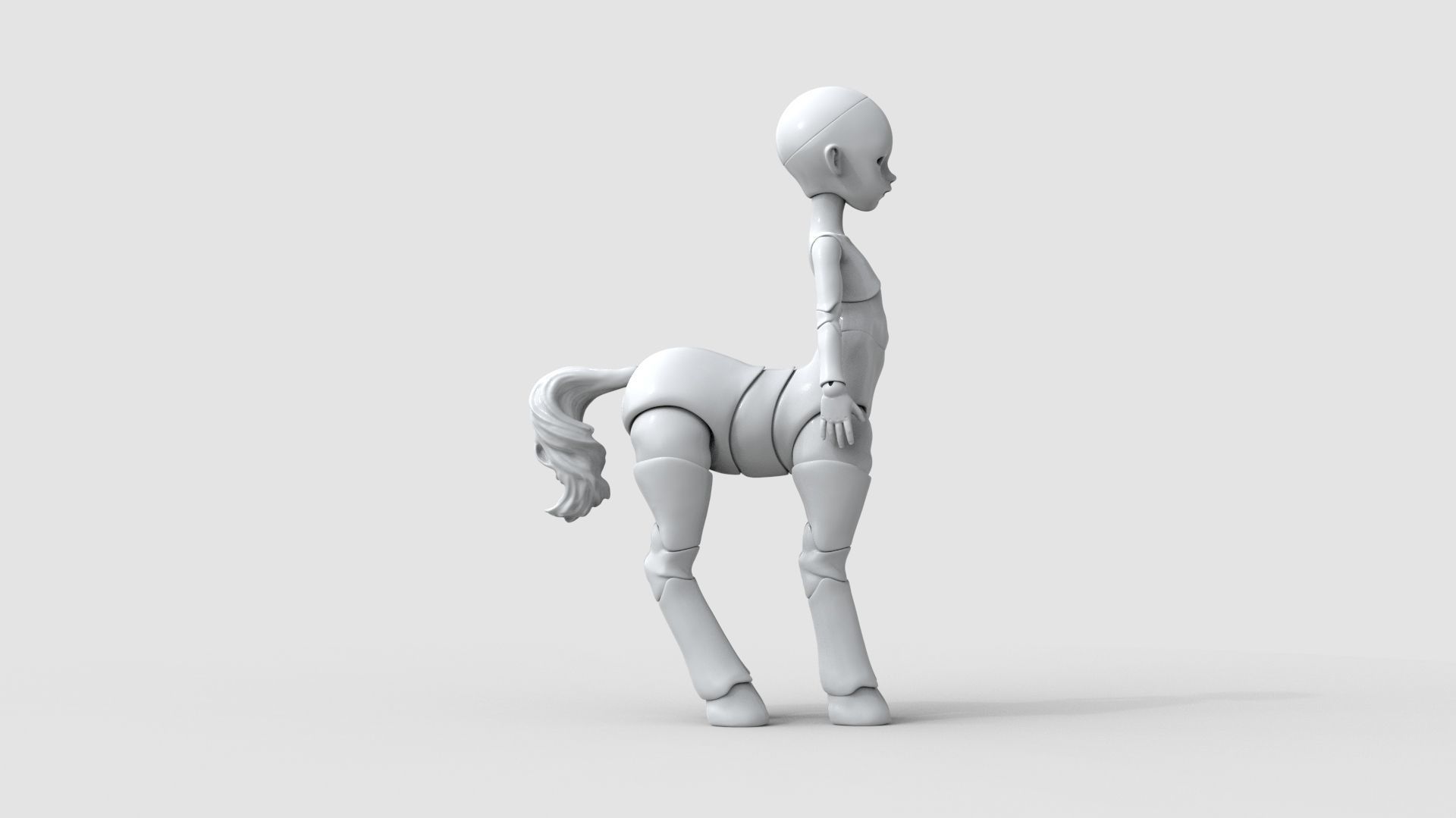 bjd movable joint doll Gracie centaur bjd ball joint doll 3D print model_11