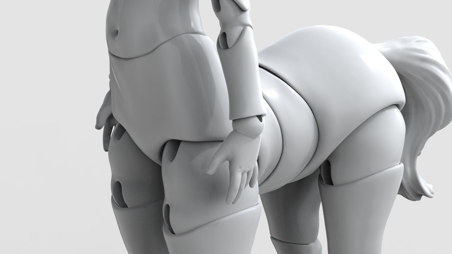 bjd movable joint doll Gracie centaur bjd ball joint doll 3D print model_13