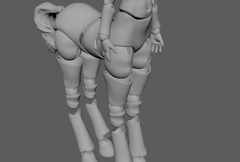 bjd movable joint doll Gracie centaur bjd ball joint doll 3D print model_27