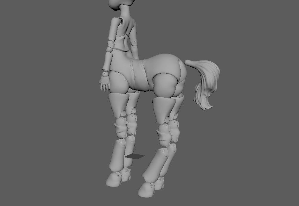 bjd movable joint doll Gracie centaur bjd ball joint doll 3D print model_28