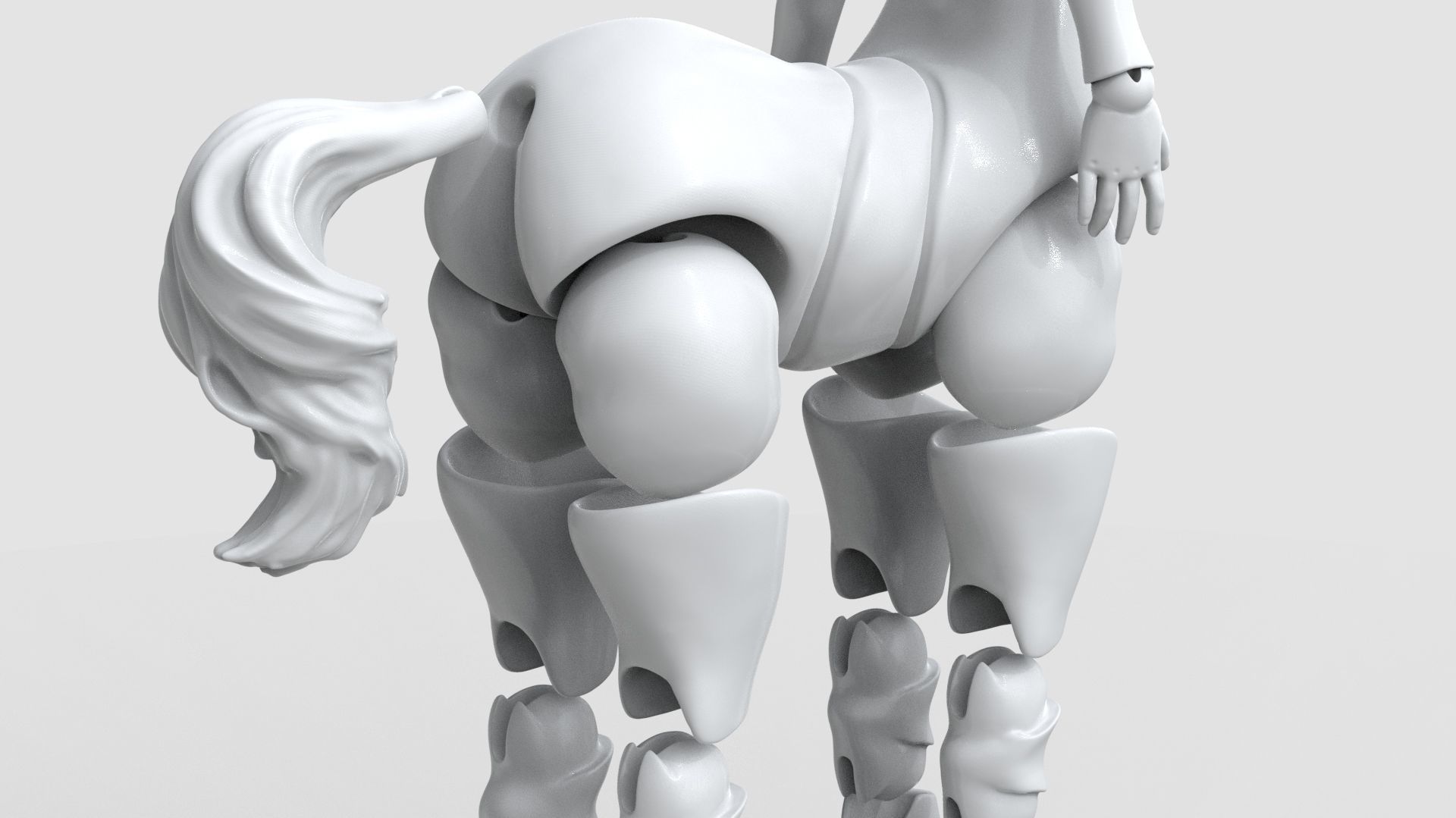 bjd movable joint doll Gracie centaur bjd ball joint doll 3D print model_15