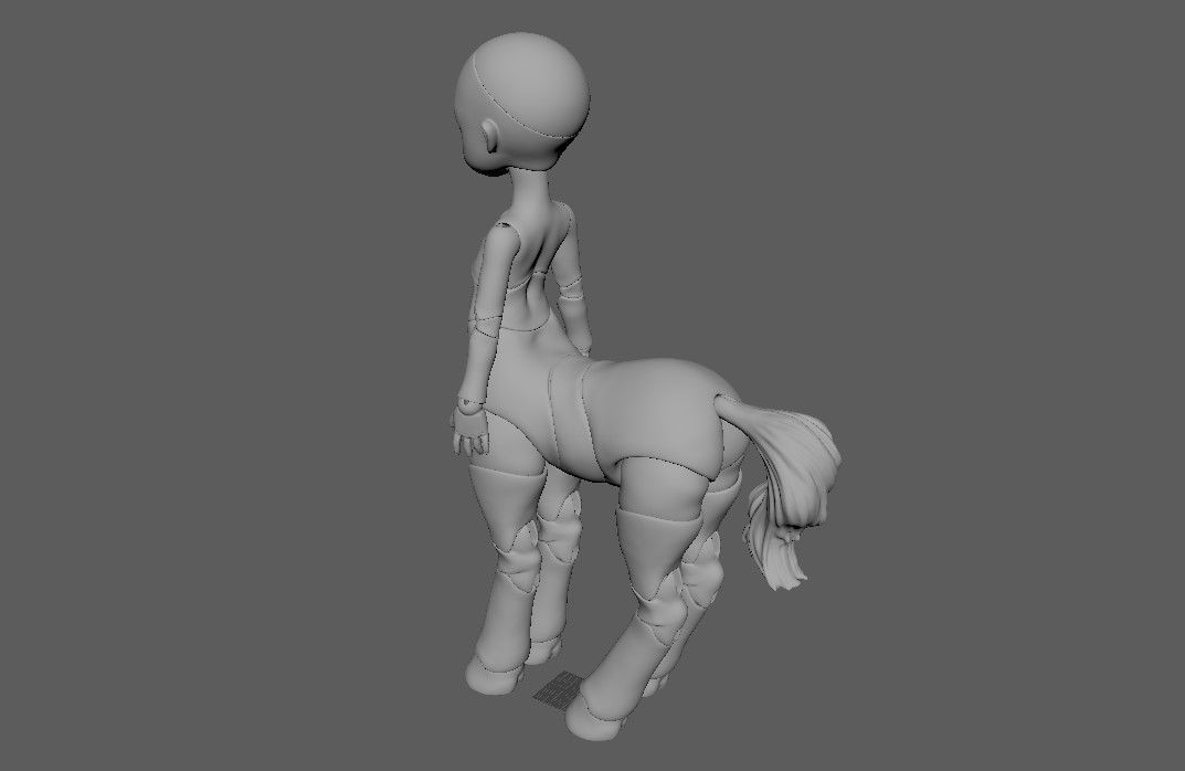 bjd movable joint doll Gracie centaur bjd ball joint doll 3D print model_23