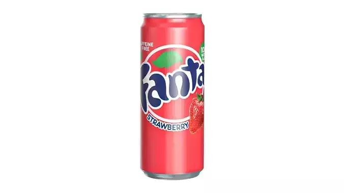 Fanta Strawberry Drink Can Sleek 310ml 06