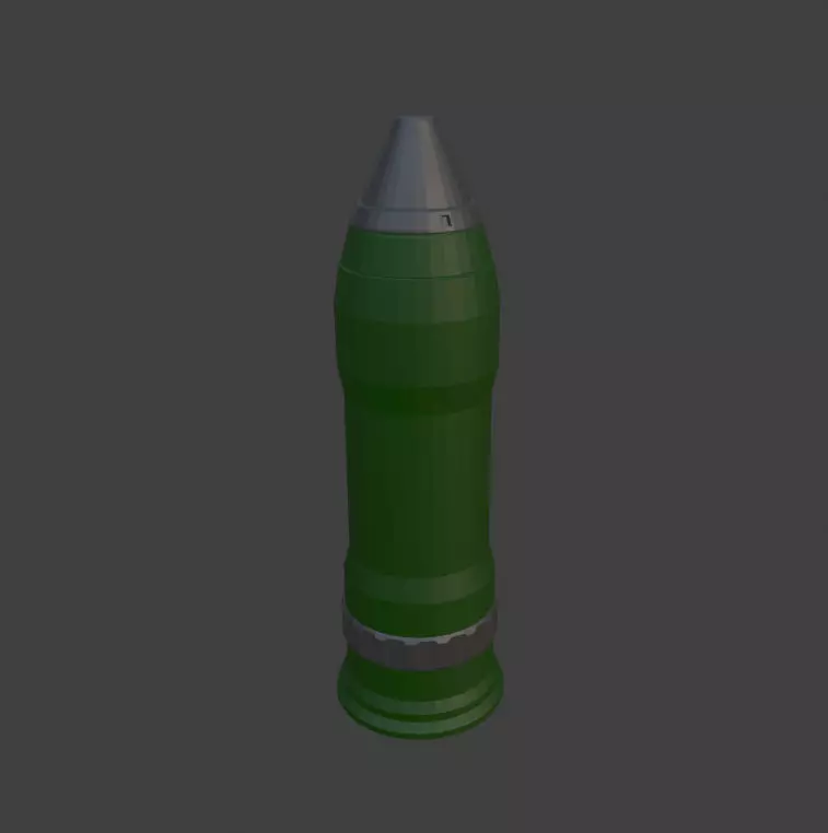 Military Tank Shell Free low-poly 3D model