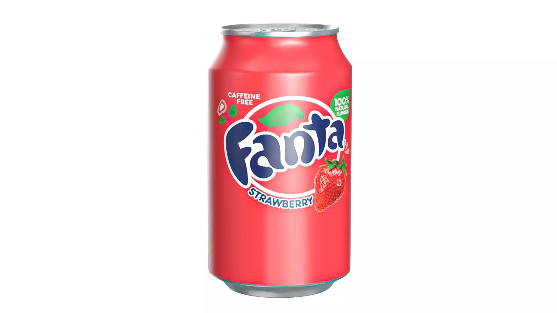 Fanta Strawberry Drink Can 330ml 10 Low-poly 3D model