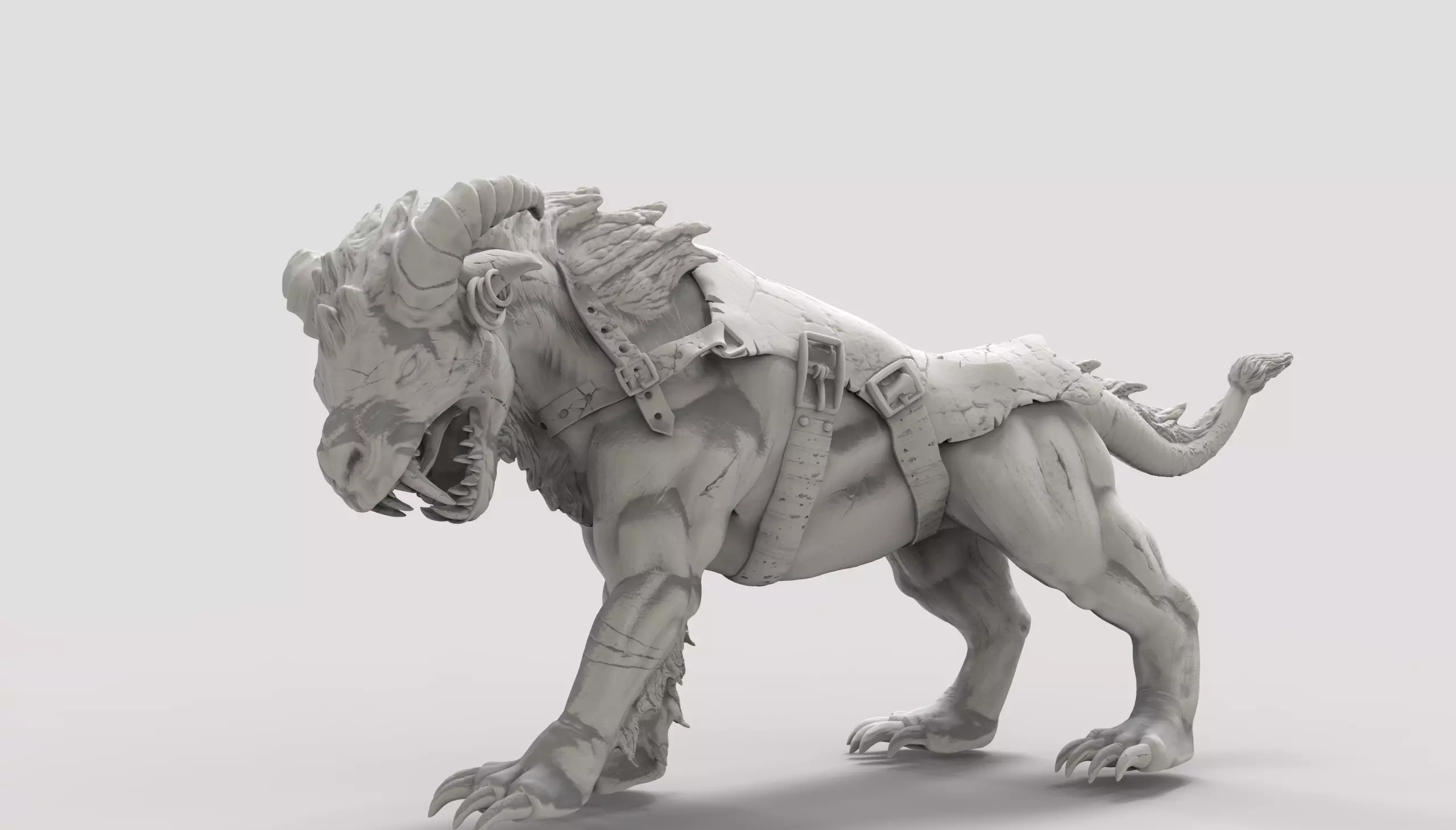 Fire Lion Free 3D model