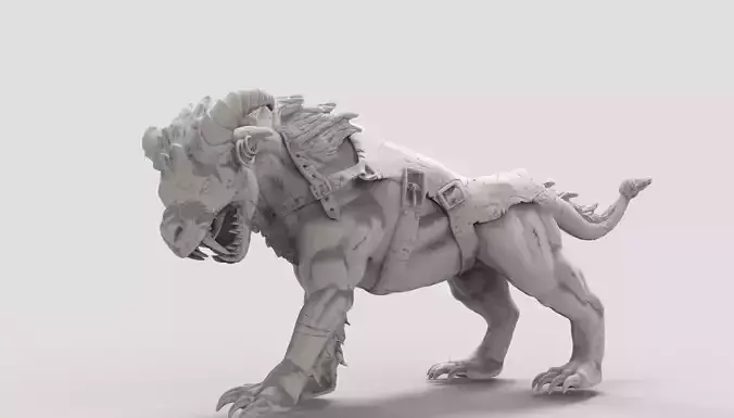 Fire Lion Free 3D model