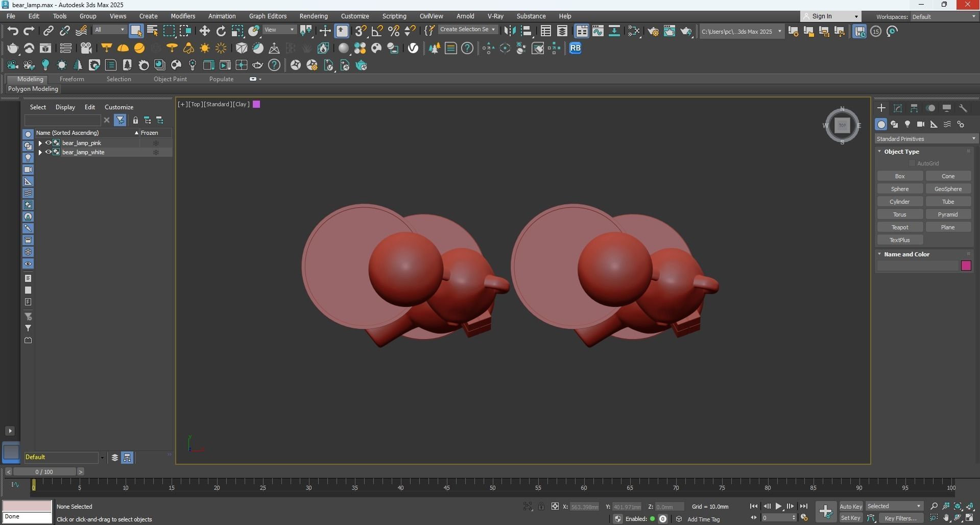 Floor lamp bear 3D model_3