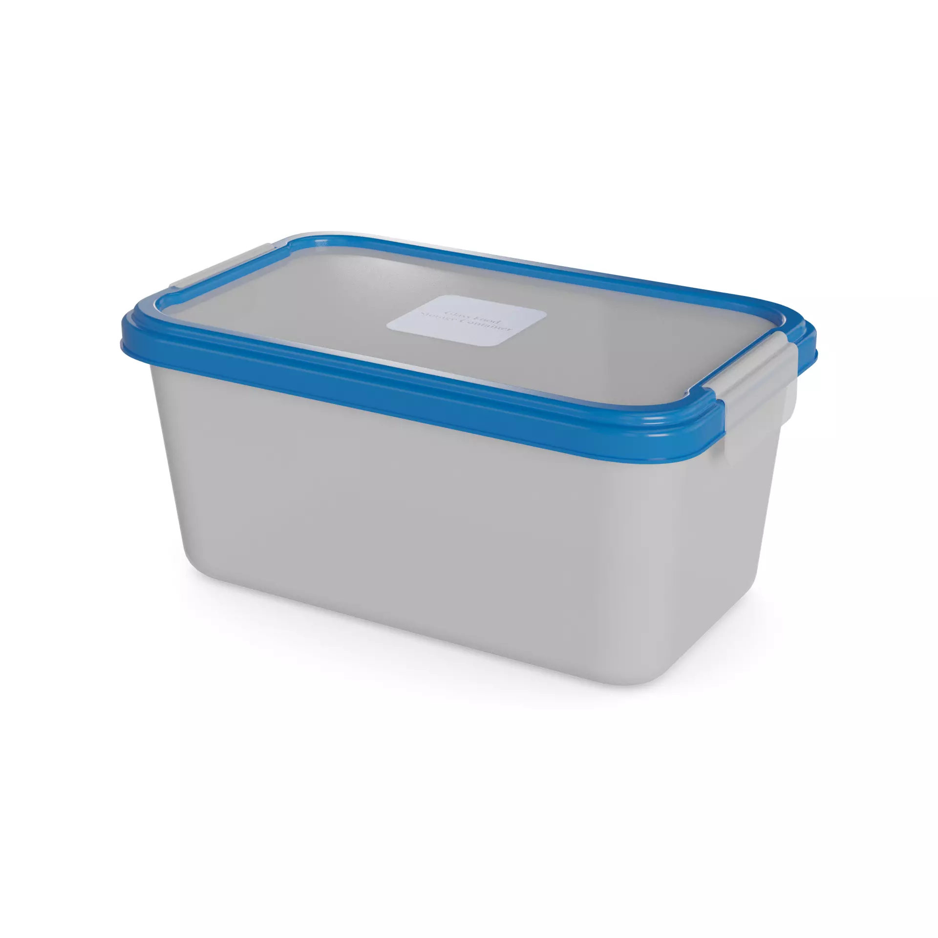 Food storage containers Glass Food Storage Container Set Low-poly 3D model_0