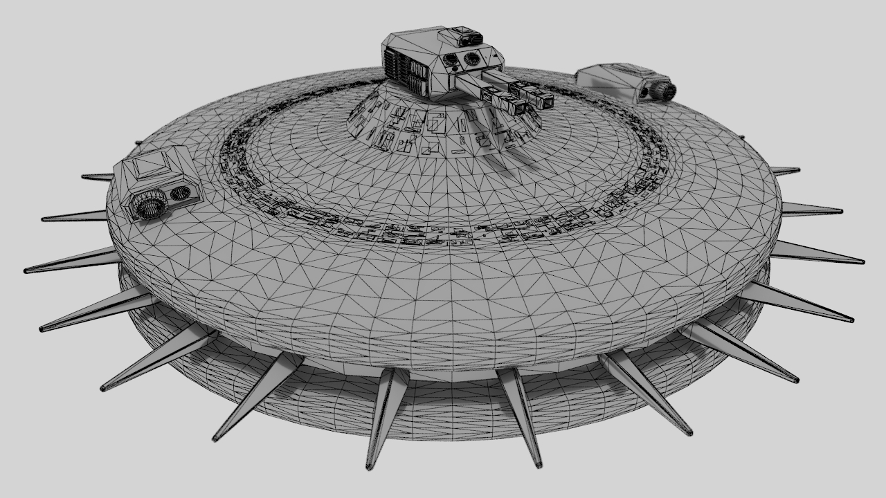 Science-fiction drone 3D model_5