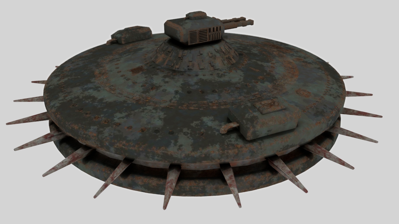 Science-fiction drone 3D model_4