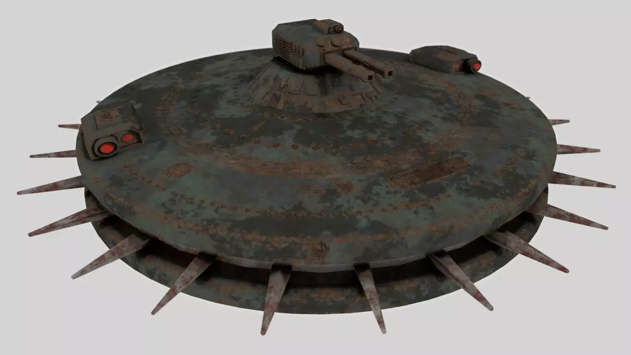 Science-fiction drone 3D model_0