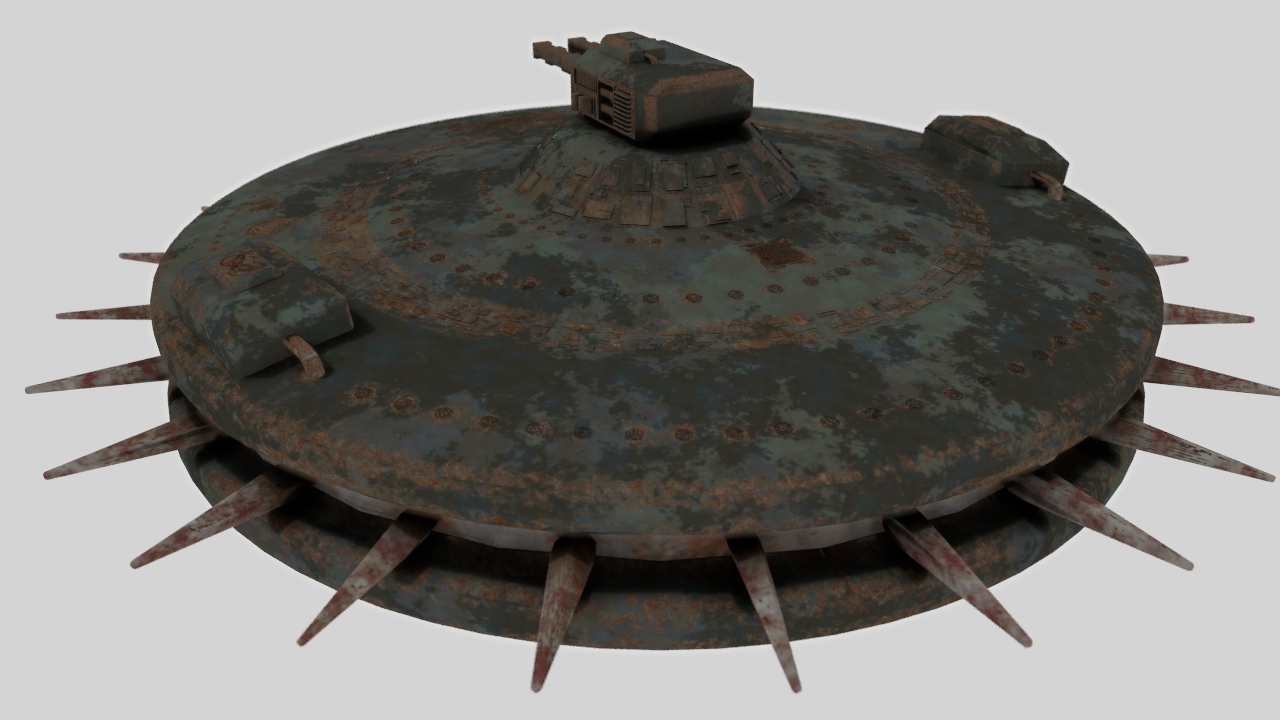 Science-fiction drone 3D model_8