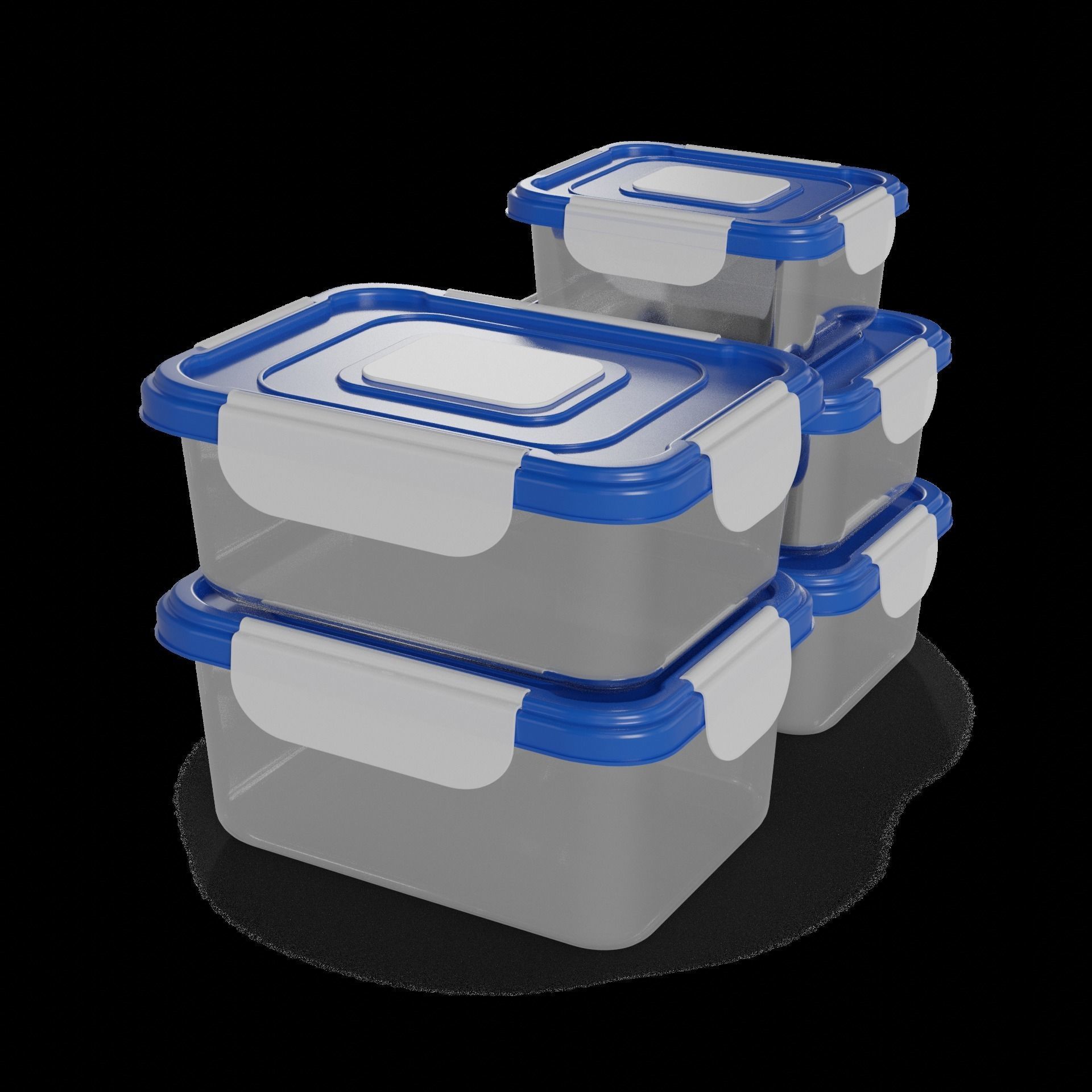 Food storage containers Food Storage Container Set 3D model_1