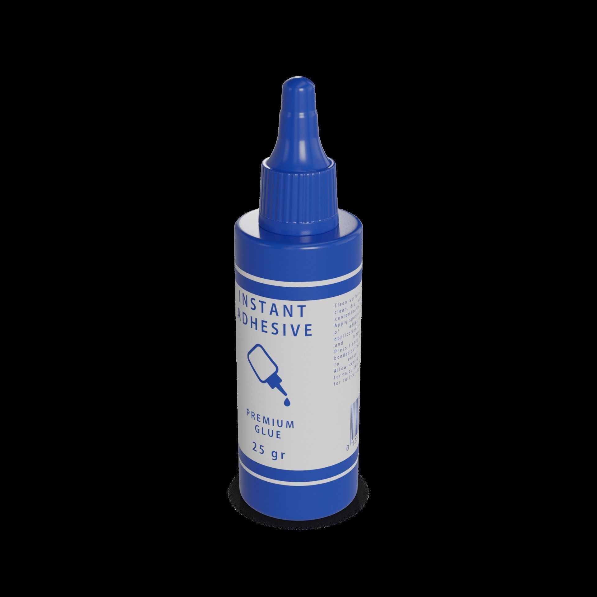 Glue Instant Adhesive Low-poly 3D model_1