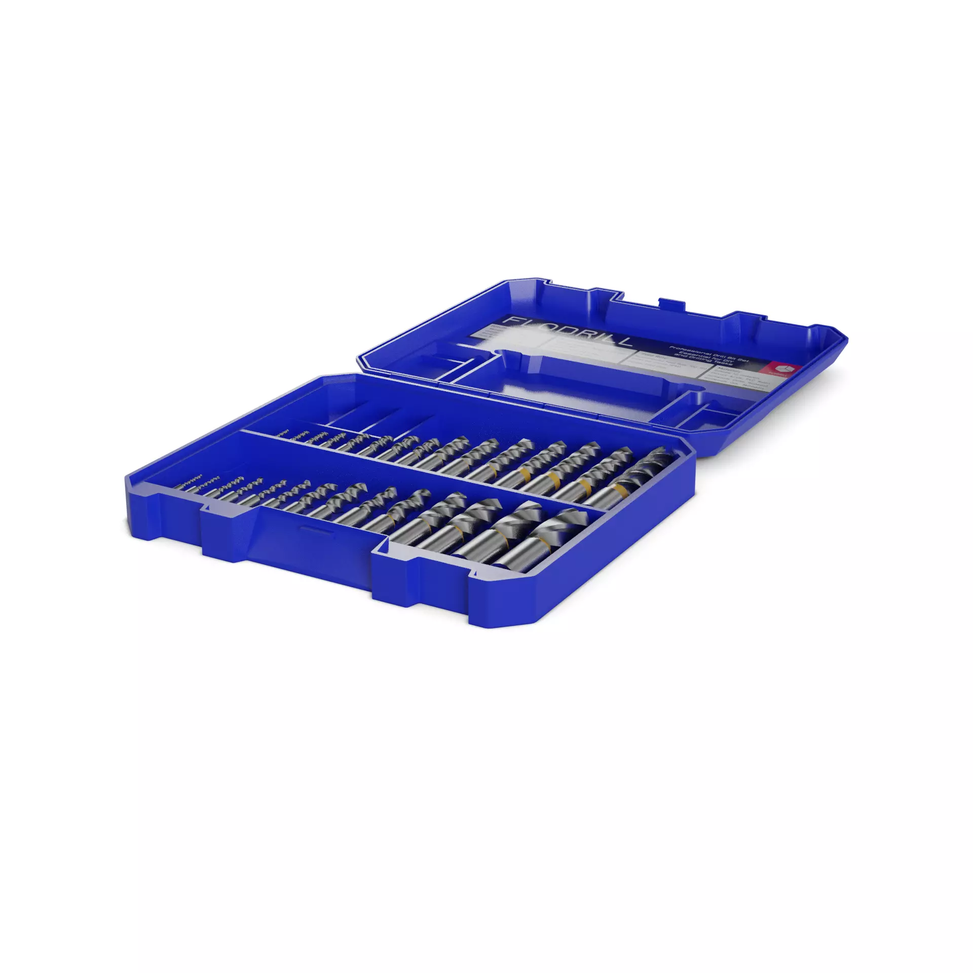 DIY essentials Drill Bit Set Low-poly 3D model_0