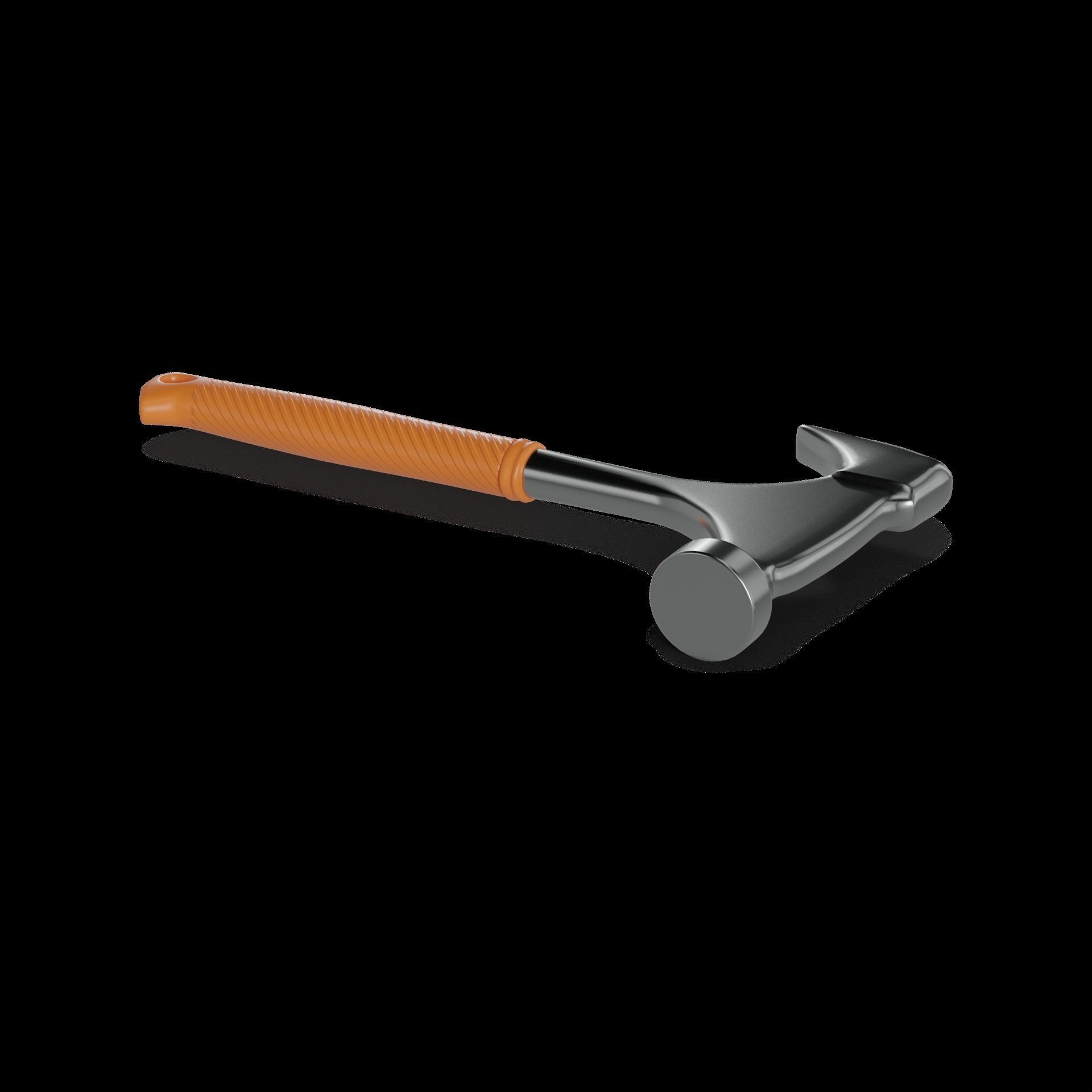 DIY essentials Hammer Low-poly 3D model_1