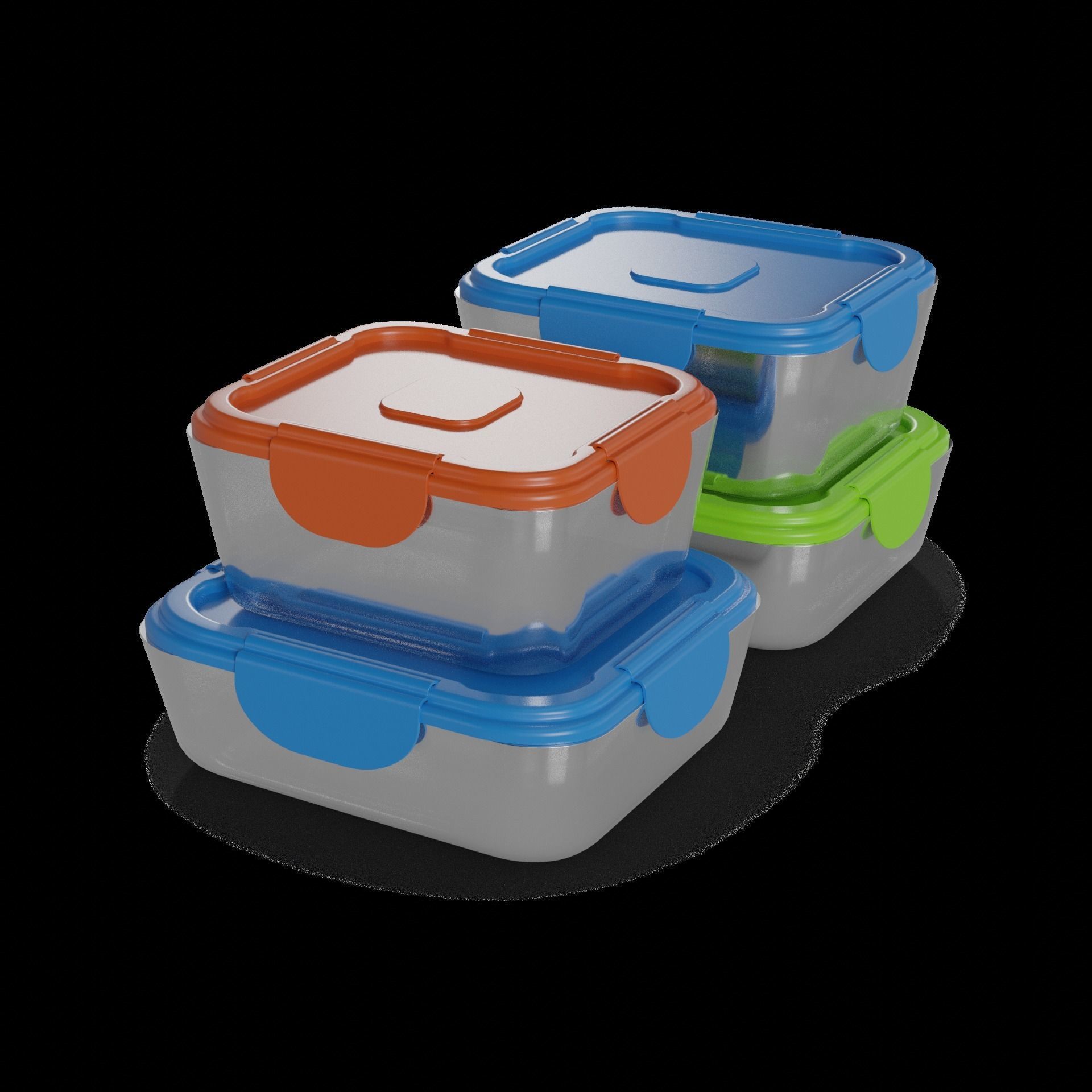 Food storage containers Food Storage Containers 3D model_1