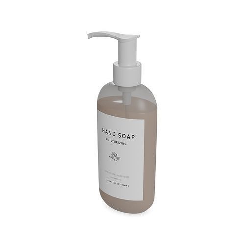 Bathroom accessories Hand Soap Low-poly 3D model