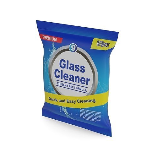 Other car care Glass Cleaner Wipes Low-poly 3D model