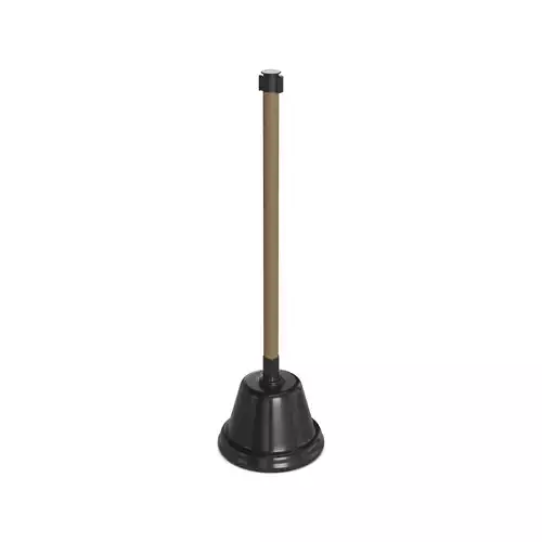 Bathroom accessories Toilet Plunger Low-poly 3D model